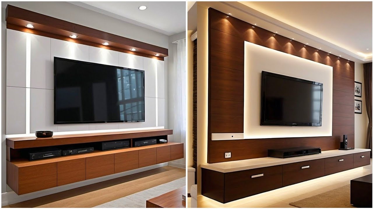 100 Exclusive Modern Living Room TV Cabinet Designs 2024 Home Wall Decorating Ideas | TV Wall Units