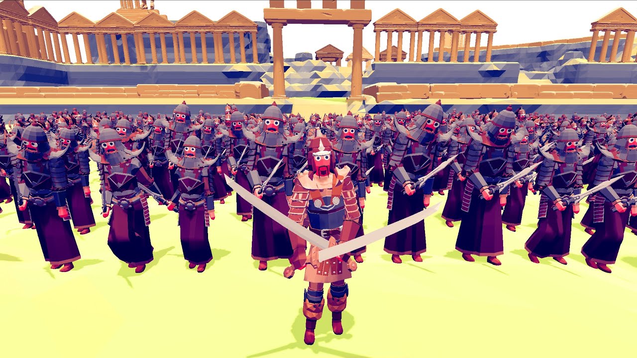 250x MONGOL SOLDIER SIEGE ROMAN CASTLE - Totally Accurate Battle Simulator TABS