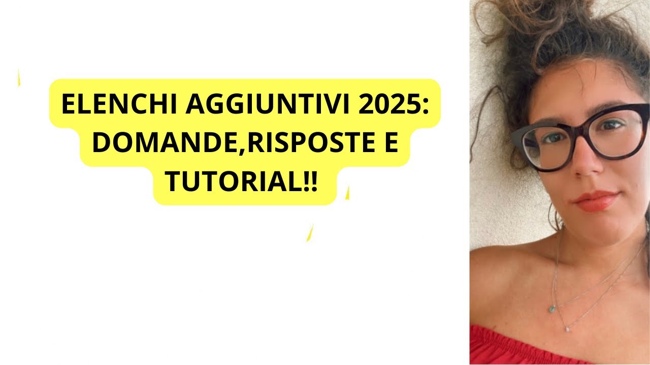 ELENCHI AGGIUNTIVI GPS 2025...PARLIAMONE!