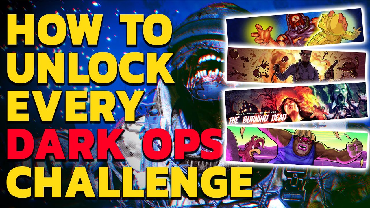 HOW TO UNLOCK EVERY ZOMBIES DARK OPS CHALLENGE IN COLD WAR ZOMBIES!