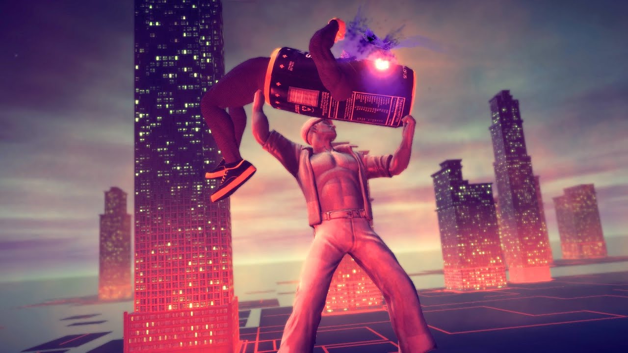 Giant Statue vs Mascot Epic Fight. Saving Pierce: Saints Flow Godzilla (Saints Row 4 | Female)