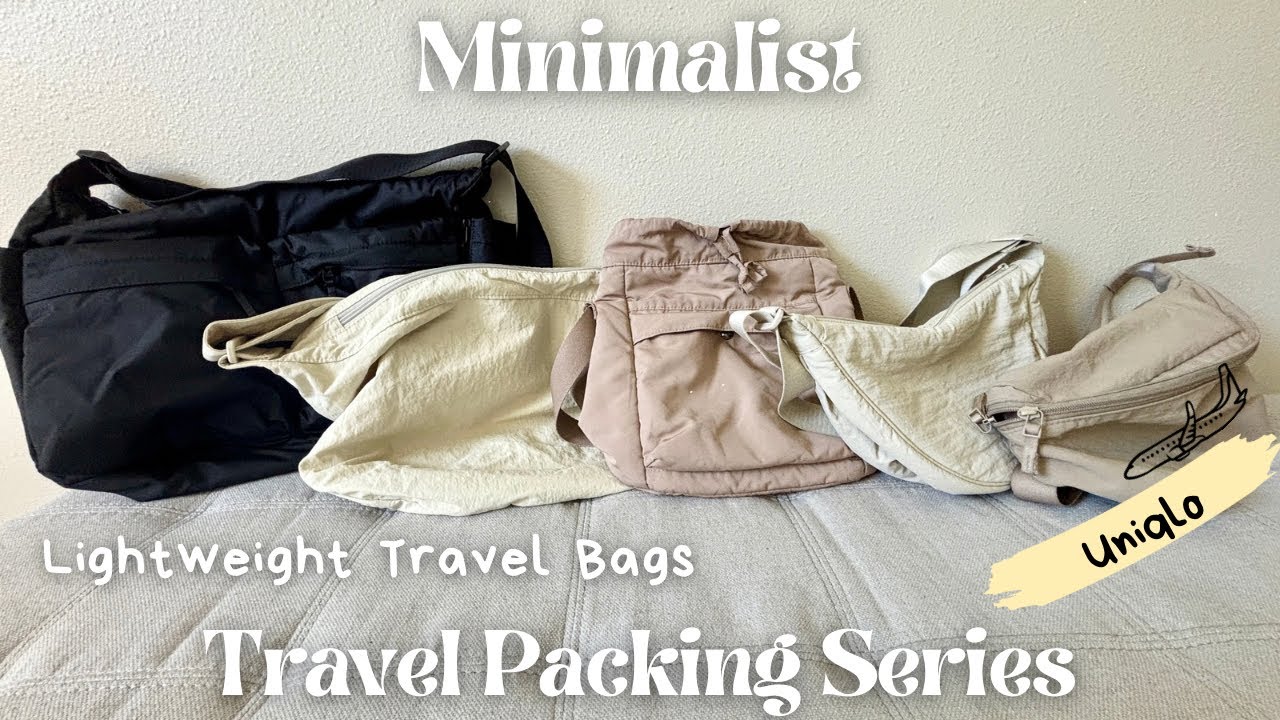 💼Uniqlo | Best Travel Crossbody Bags | Lightweight Minimalist Packing for Travel