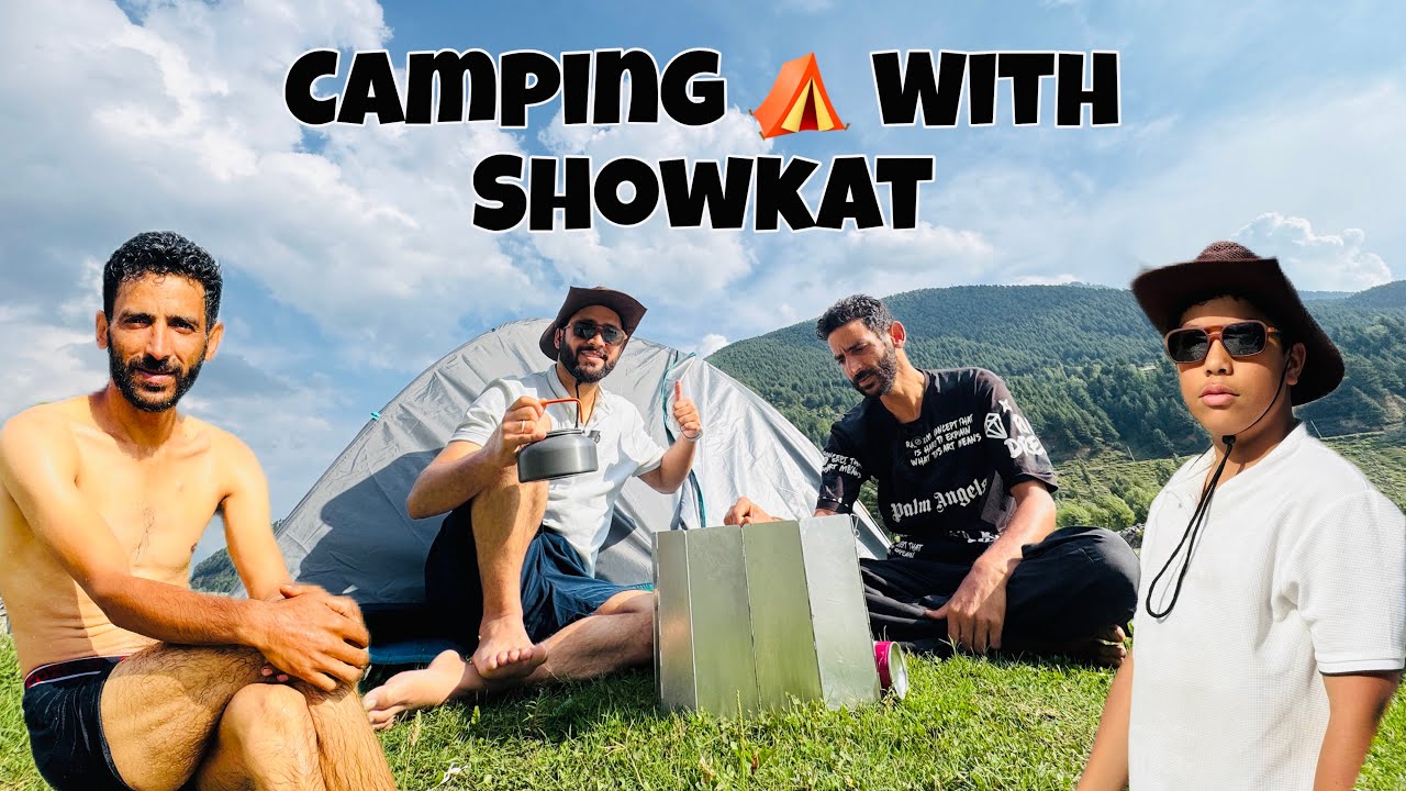 Camping With Showkat For First Time ⛺️ || My Camping Setup 😍