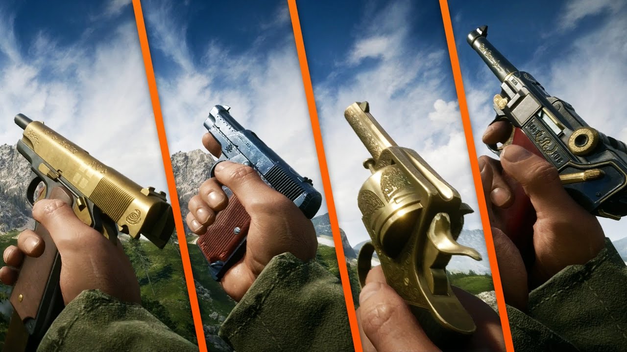 ALL 18 SECONDARY WEAPONS / PISTOLS / REVOLVERS! - Battlefield 1