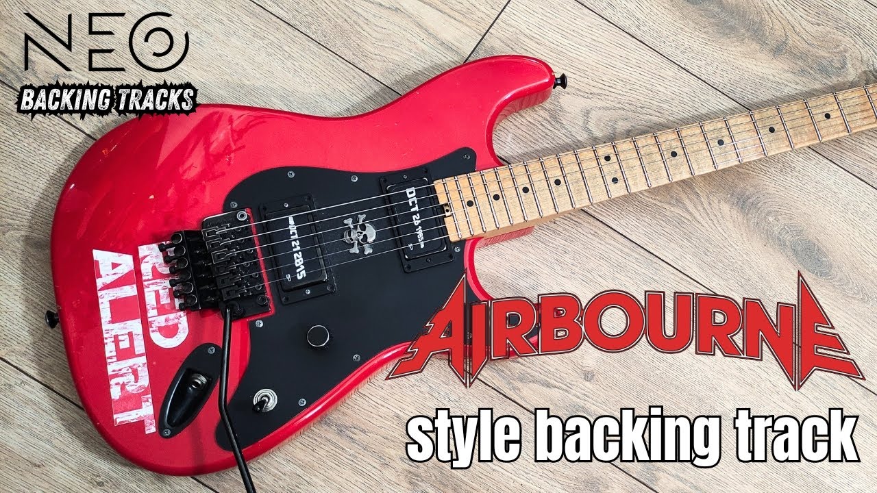 HARD ROCK AIRBOURNE STYLE BACKING TRACK - E (160 bpm)