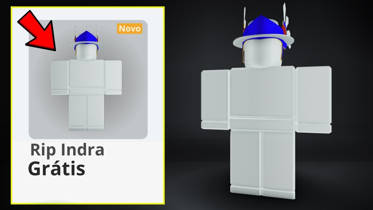 SKIN DO RIP INDRA DE GRAÇA NO ROBLOX!😲 *ITENS GRÁTIS ATUALIZADO*
