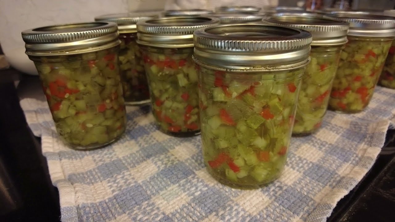 Homemade pickle relish