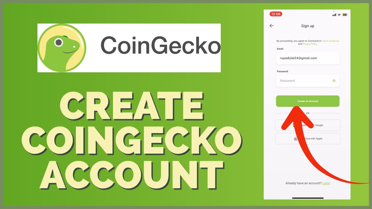 How to Sign Up CoinGecko Account 2024? Open/Create CoinGecko Account
