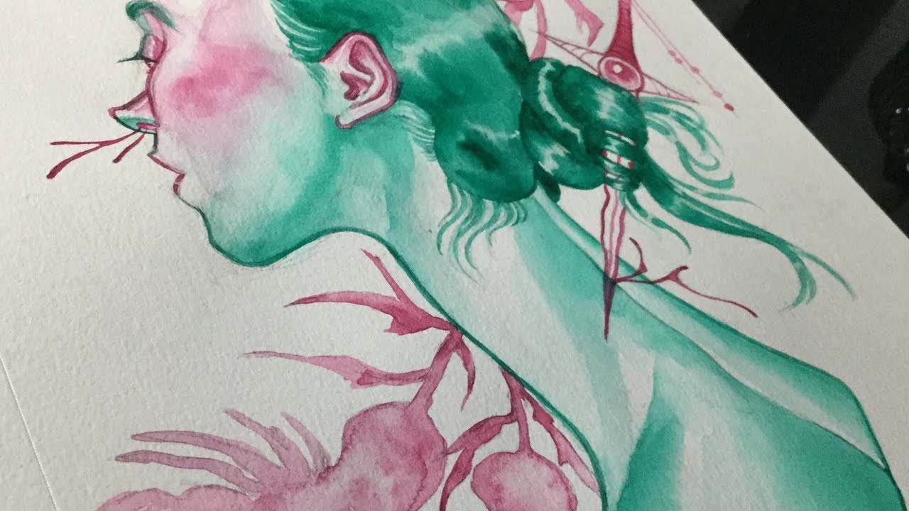 This is fine... // Watercolor Sketchbook Timelapse