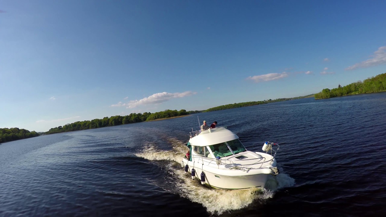 Lough Erne, Merry Fisher 925 cruising 4K video.