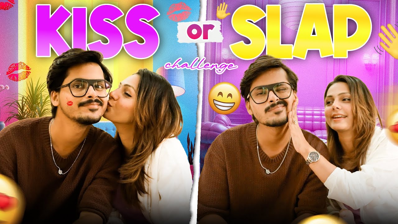 Kiss And Slap Challenge 🤯🥵 || Sunny KI Bhumi