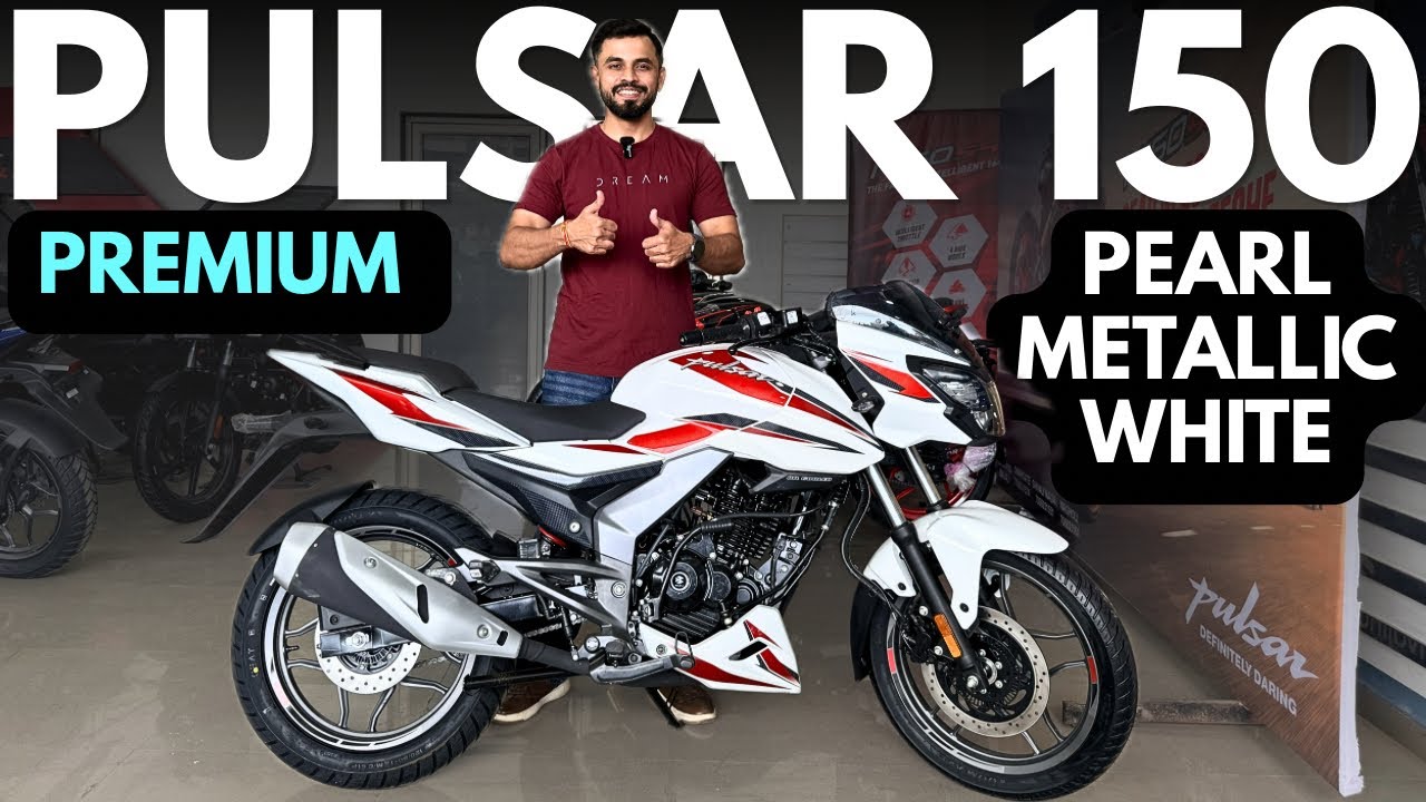 New Bajaj Pulsar 150 Premium 2026 | Pearl Metallic White 🤍
