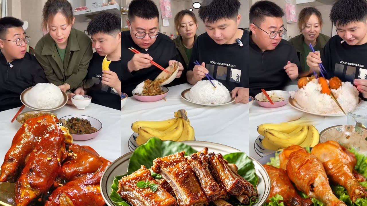 小气哥哥以为妈妈不让他吃菜，喝弟弟调换米饭，不料弟弟吃到了鸡腿他馋哭了【林小志】