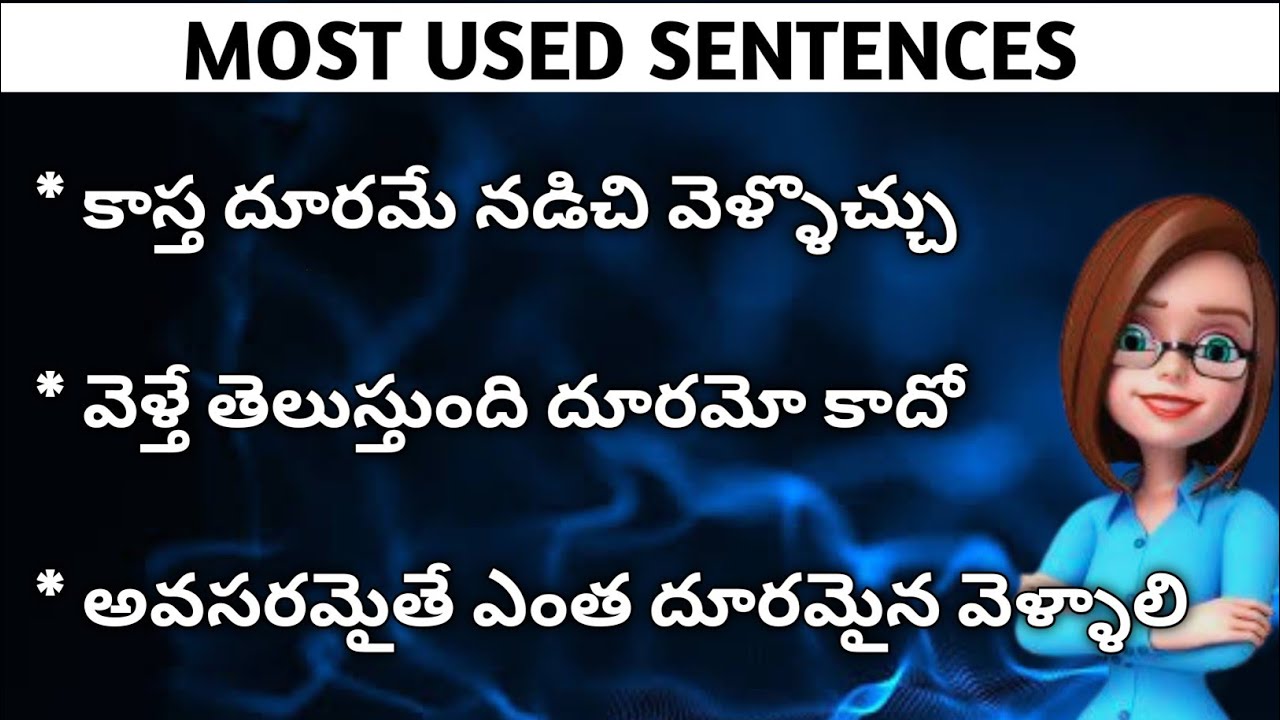 Most Daily Used English Sentences | Learn English through Telugu | Tinglish Teacher