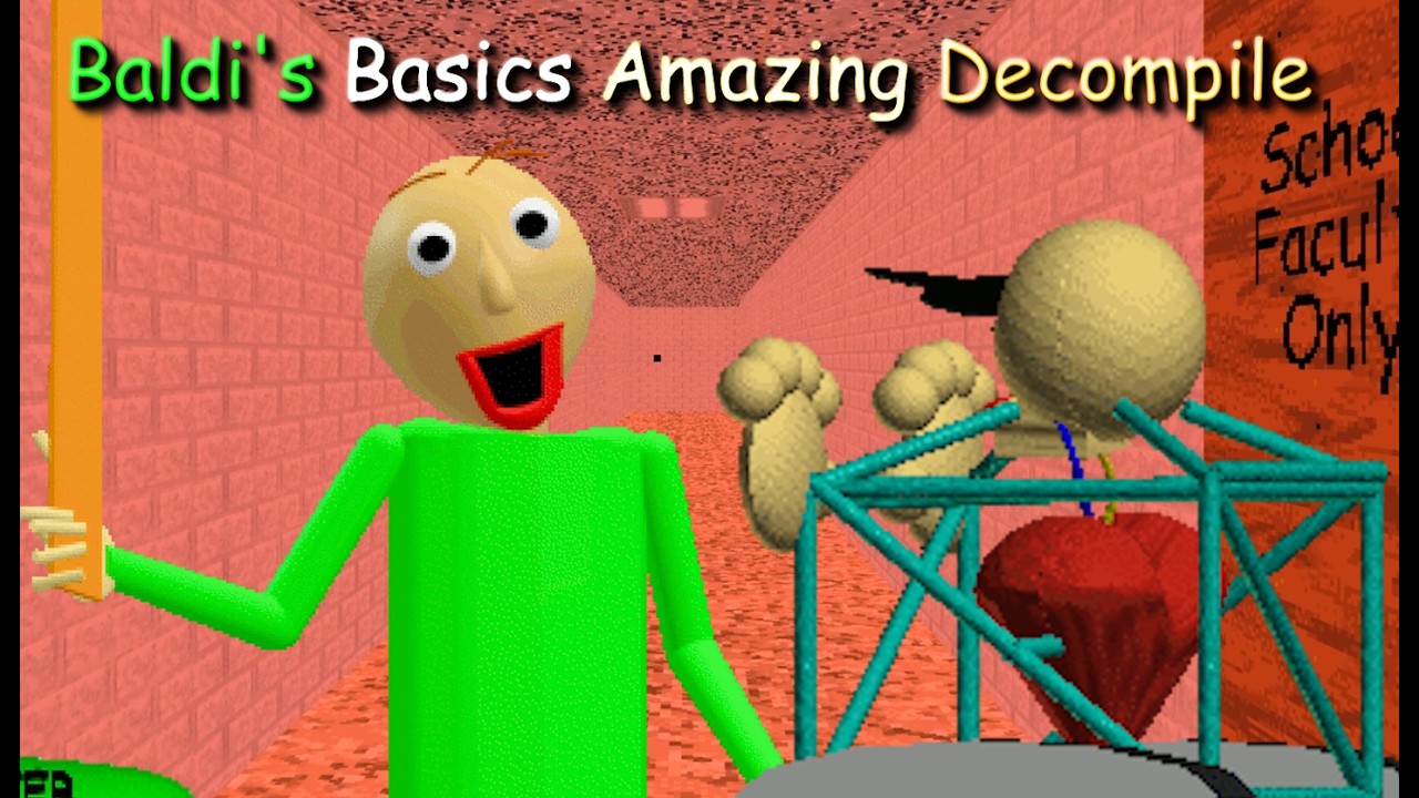 Baldi's Basics Amazing Decompile - Baldi's basics v1.4.3 упрощенная декомпилированная версия мода