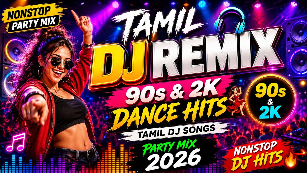 Tamil DJ Remix Nonstop 🎧 90s & 2K Dance Hits🔥| Best Tamil DJ Songs | Party Mix 2026#dj #djremix2026