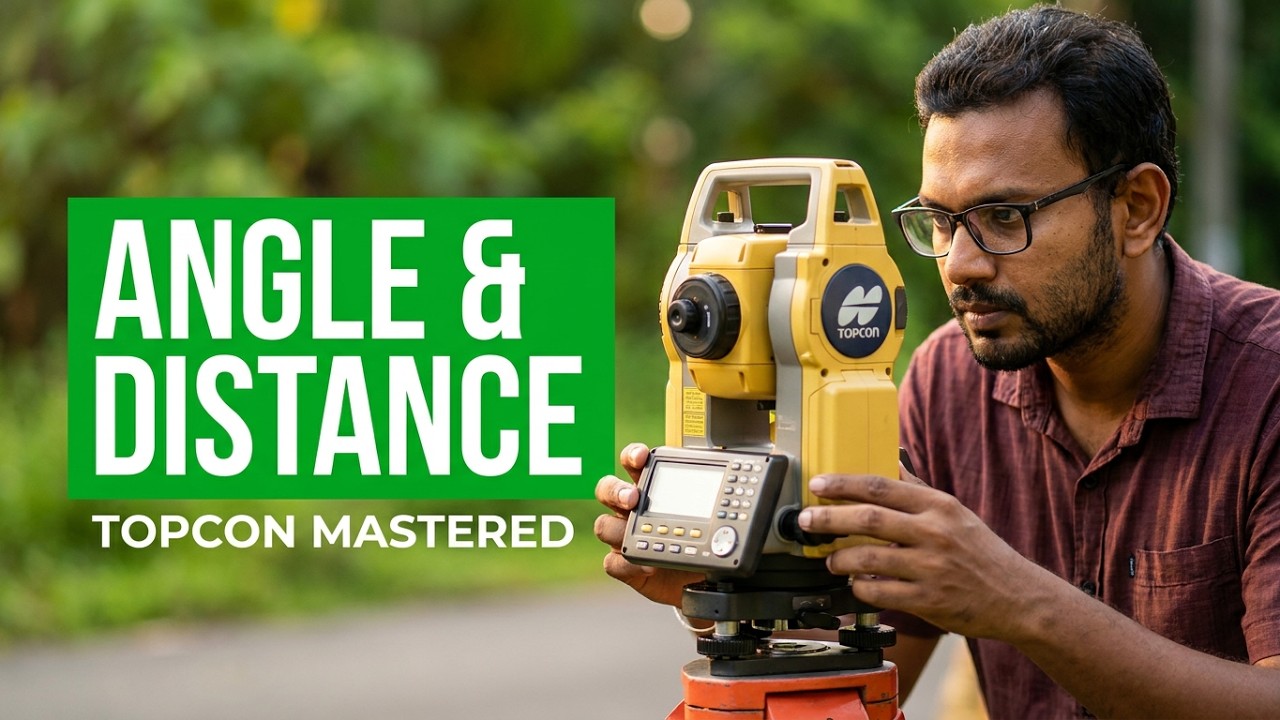 Angle and distance measurement - (Topcon Part-4)