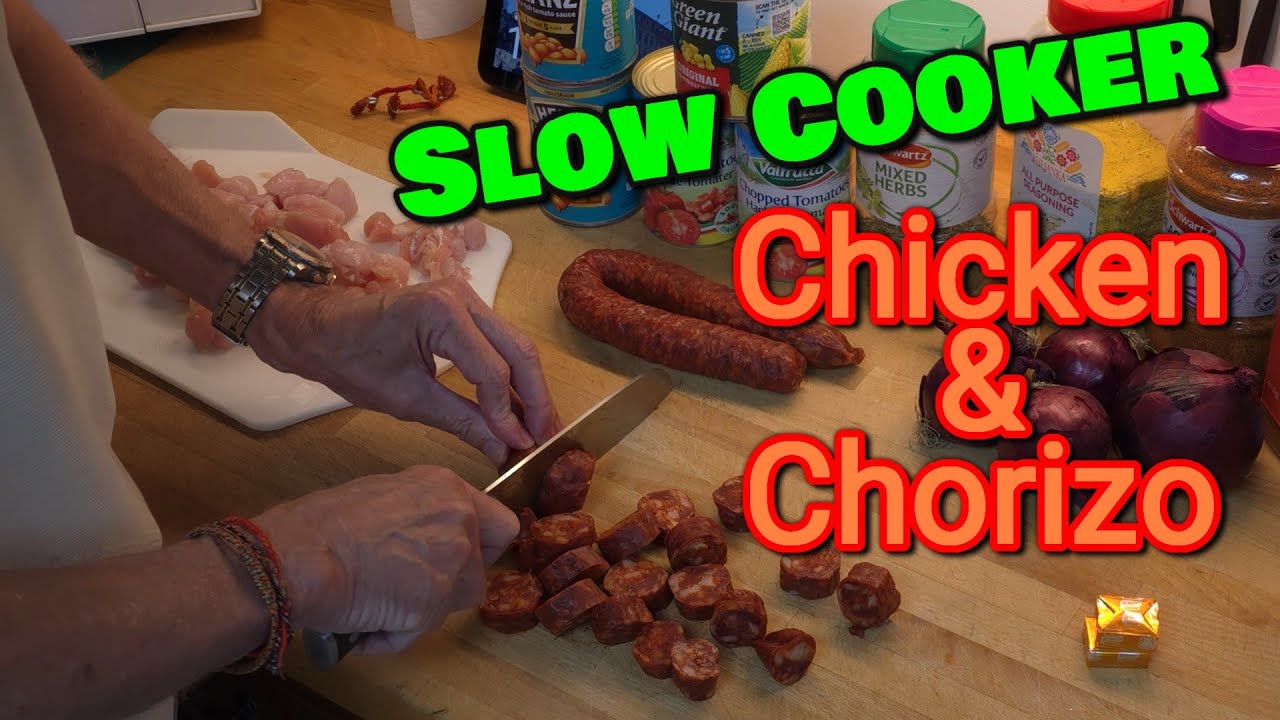 Slow Cooke Chicken and Chorizo Stew Recipe, with a Twist!
