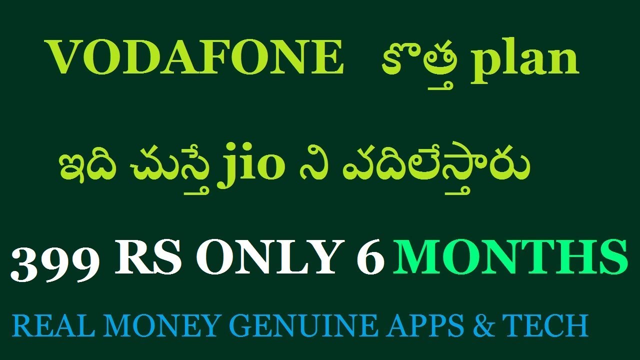 Vodafone offers 90GB data, unlimited calls at Rs 399 for 6 months, counters Jio, Airtel
