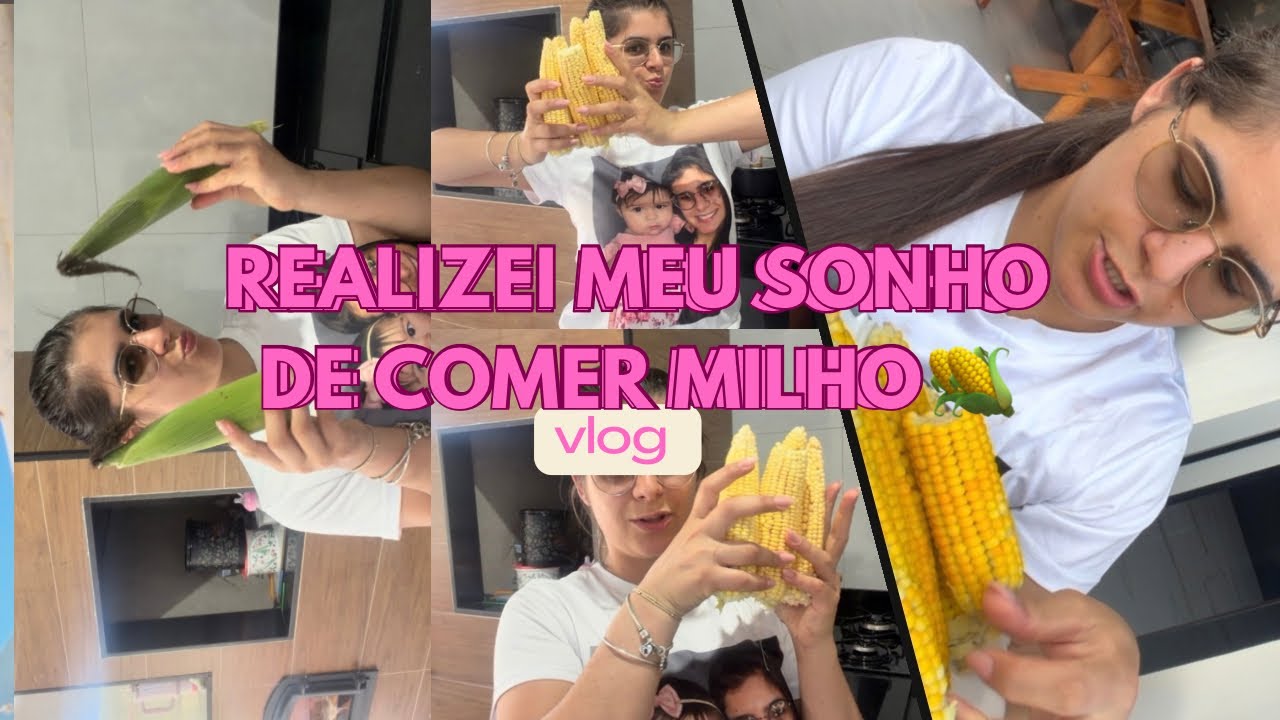 ESTAVA SONHANDO COM ESSE MOMENTO ,DE PODER ESTAR NA ROÇA E COMER UM MILHO 🌽 