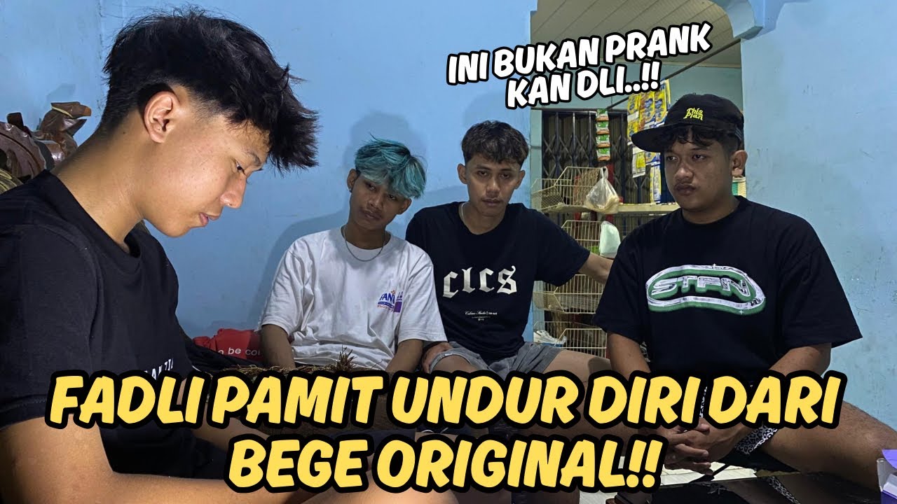 SEDIH BANGET !! JADI INI ALASAN FADLI KELUAR DARI BEGE ORIGINAL