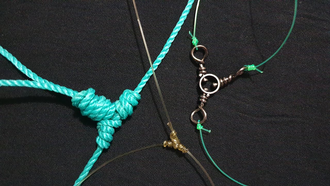 Easy & Simple Bottom Fishing RIGS - How To Tie The T-Knot (Dropper Loop Rig) - The Three-Way Swivel