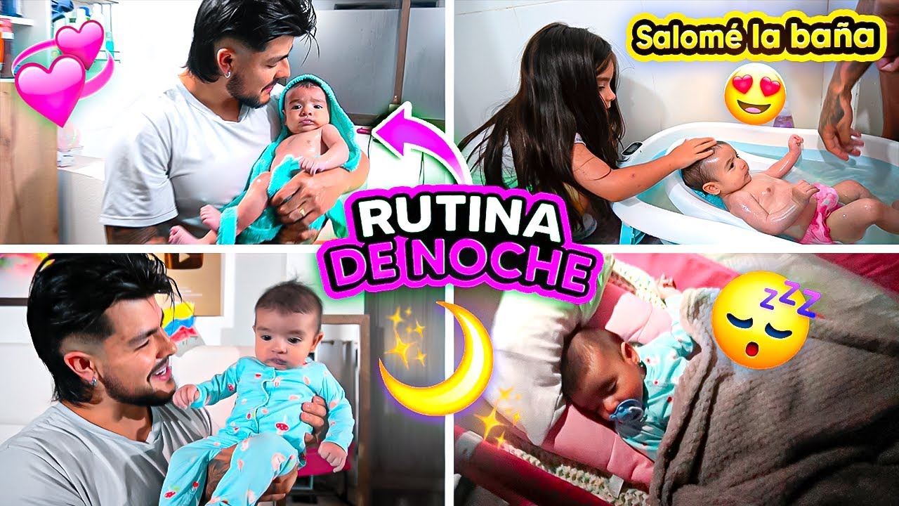 RUTINA DE NOCHE DE NUESTRA HIJA ISABELLA👶🏻🌝 Carlos & Adri