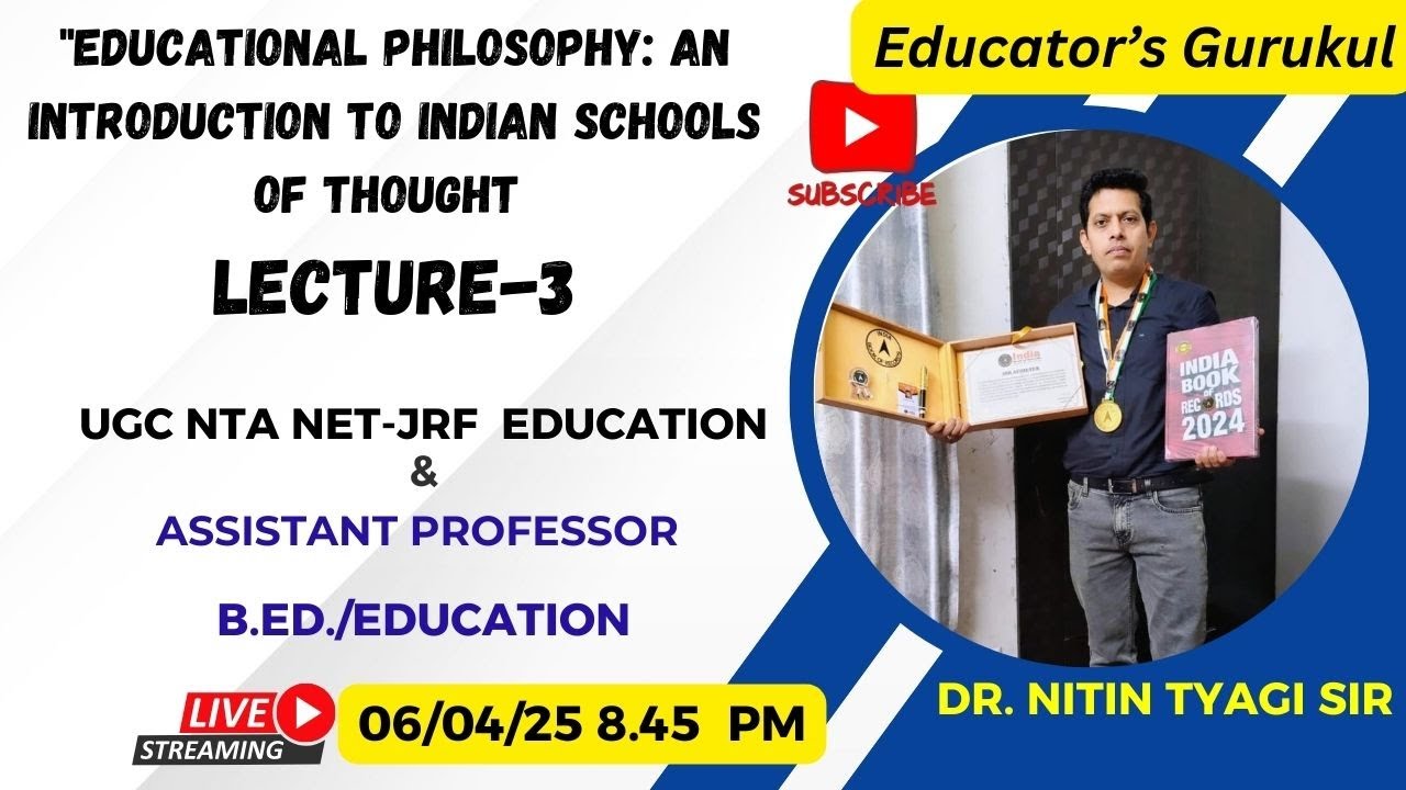 UGC NTA NET EDUCATION & UPHESC ASSISTANT PROFESSOR B.E.D/EDUCATION BY DR. NITIN TYAGI
