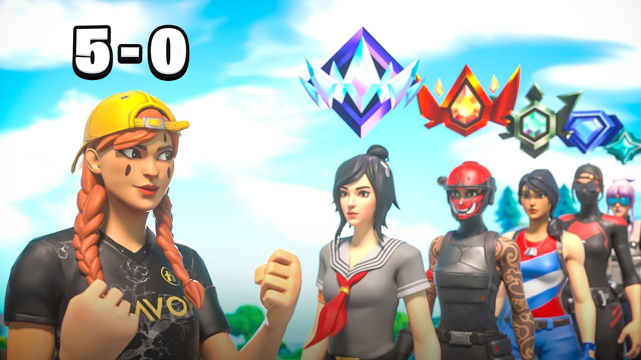 Un JOUEUR PRO peut-il battre 5-0 tous les RANKS de FORTNITE ?