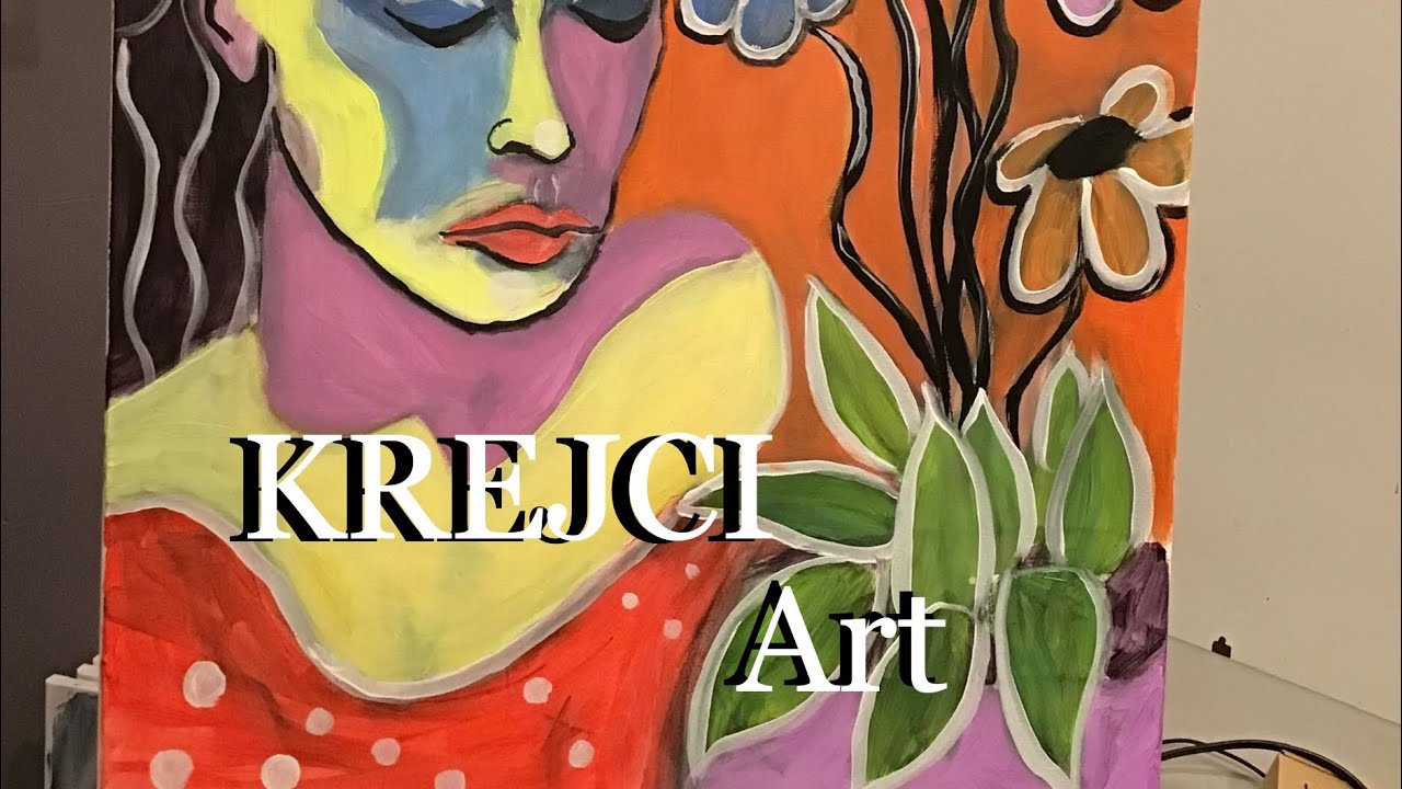 Krejci Artist is live! Starting a Pop Art painting #krejci #liveart