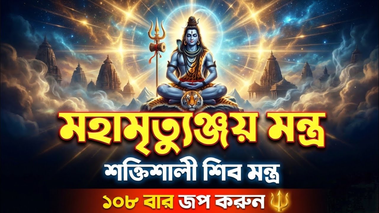 মহামৃত্যুঞ্জয় মন্ত্র জপ | জীবনের সব বিপদ দূর হবে | Shiva Mantra Bengali