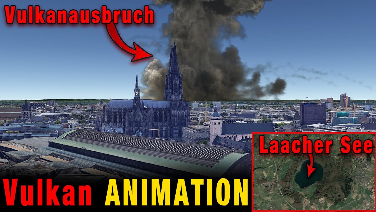 Laacher See - Mega Eruption [VEI 8] - Sicht aus K&ouml;ln, Bonn, Koblenz und Mayen