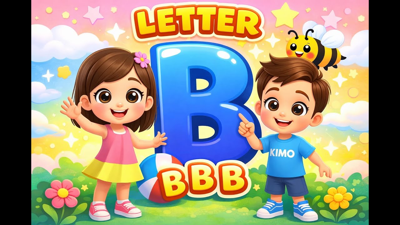 Letter B Song 🔤 | Learn ABC with Kimi & Kimo | Alphabet Songs for Kids