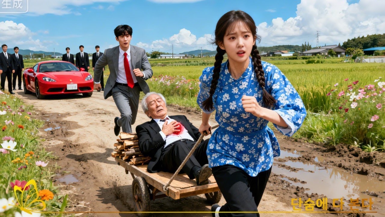 가엾은 소녀가 100km를 달려 갑작스런 심장병 노인을 병원으로 데려간다! 노인의 CEO 아들이 스포츠카를 몰고 질주해 와 그들을 집으로 데려간다!
