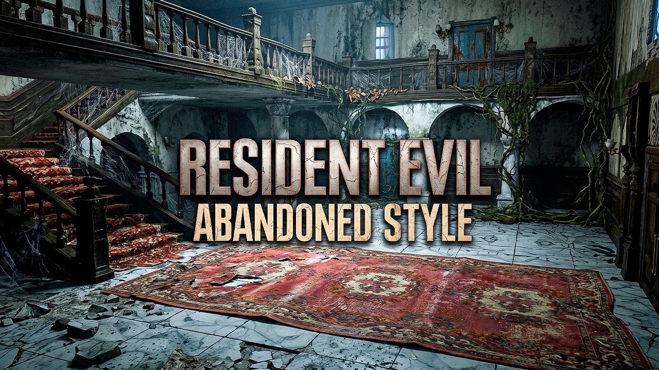 Resident Evil (1996) &mdash; Все локации в стиле заброшенных мест: фотореалистичная визуализация |2026|