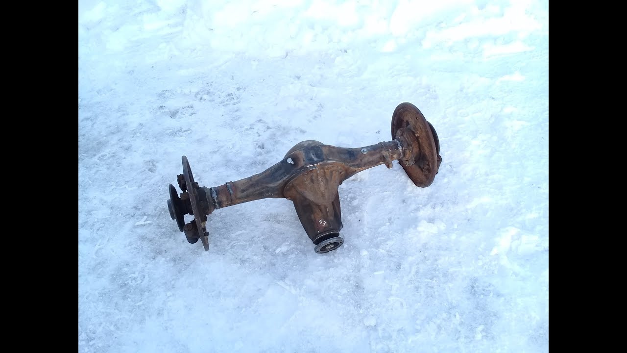 Укорачивание Обрезка моста ВАЗ без токаря. Мой вариант.