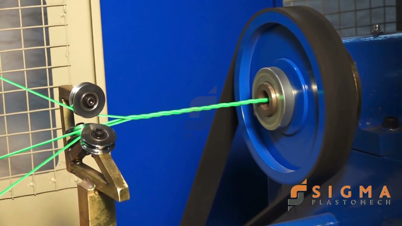 Rope Machine |Sigma SSE-2T6-3 |Rope making machine #sigmaPlastomech #ropemaking  #india  #bhavnagar