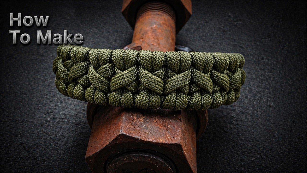 How To Make X Pattern Paracord Bracelet Cách Làm Vòng Tay Chữ X Đơn Giản #bracelet #diy #paracord