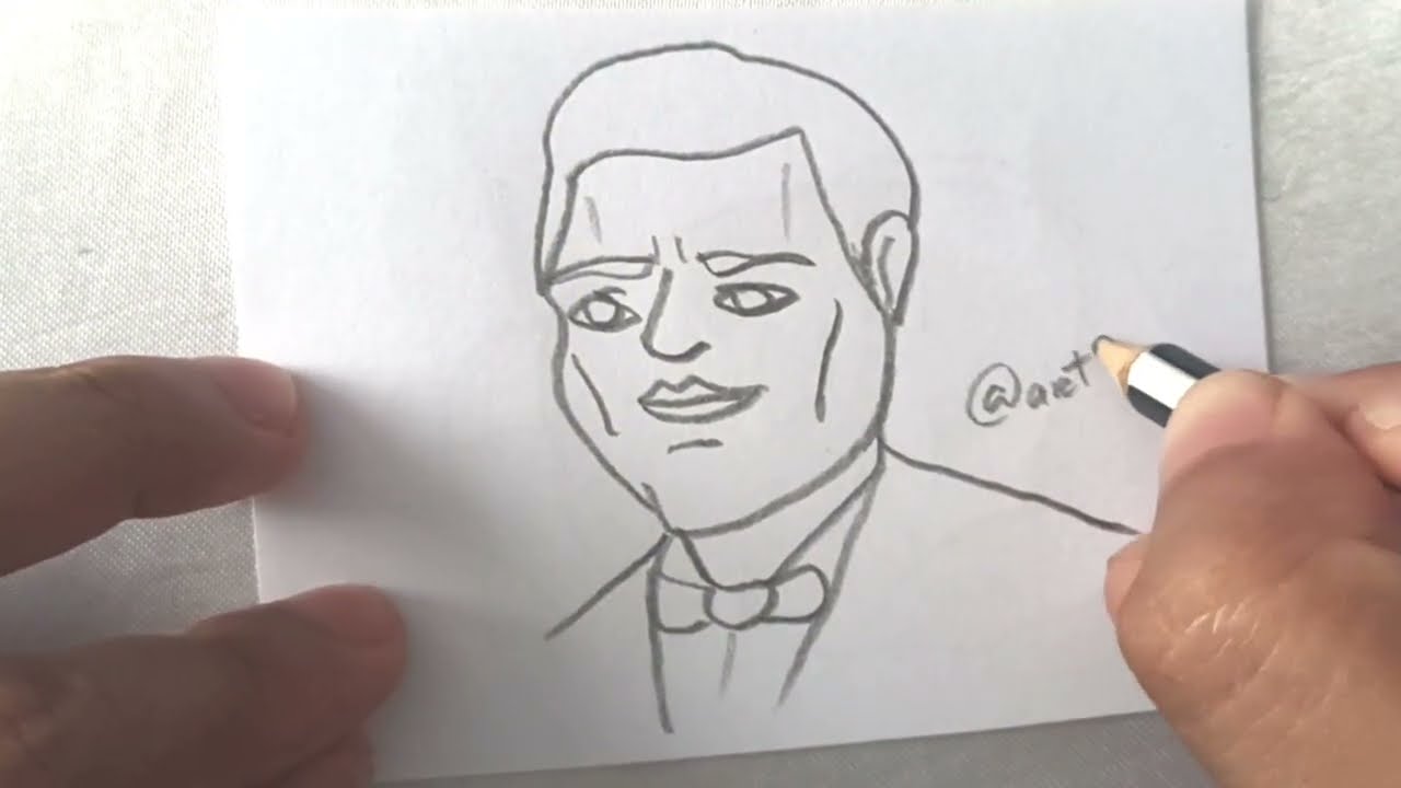 How to draw Andrés Bonifacio