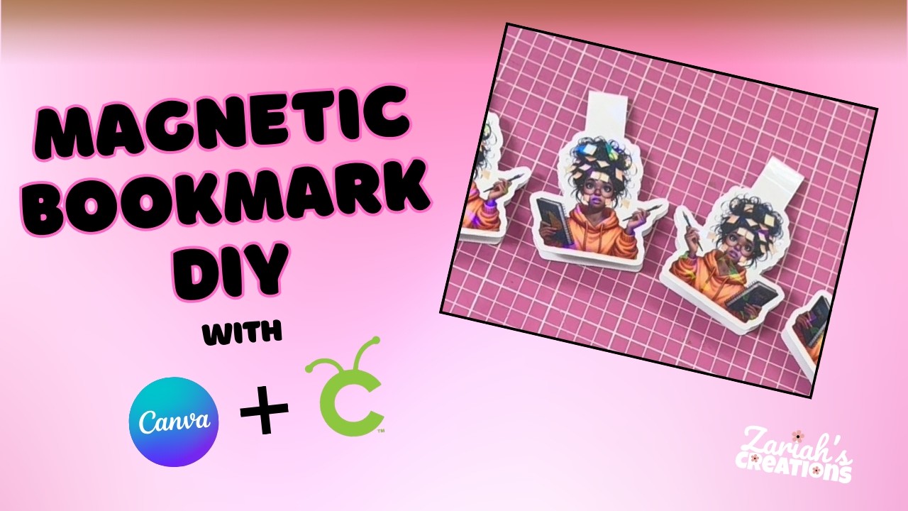 ✨ DIY Magnetic Bookmarks | Cricut + Canva Tutorial ✨