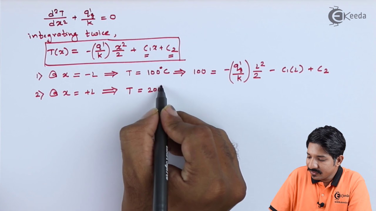 Numerical on Internal Heat Generation in Case of Wall - Conduction - Heat Transfer