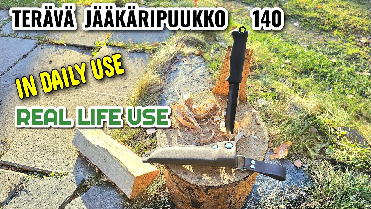 Real Life Use Of Terävä Jääkäripuukko 140 Carbon Steel Review VARUSTELEKA