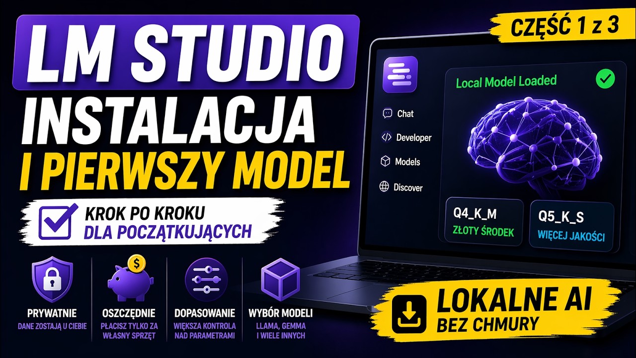LM Studio od zera cz 1: 4 powody „dlaczego”, instalacja i wybór modelu #lmstudio  #llama  #gemma