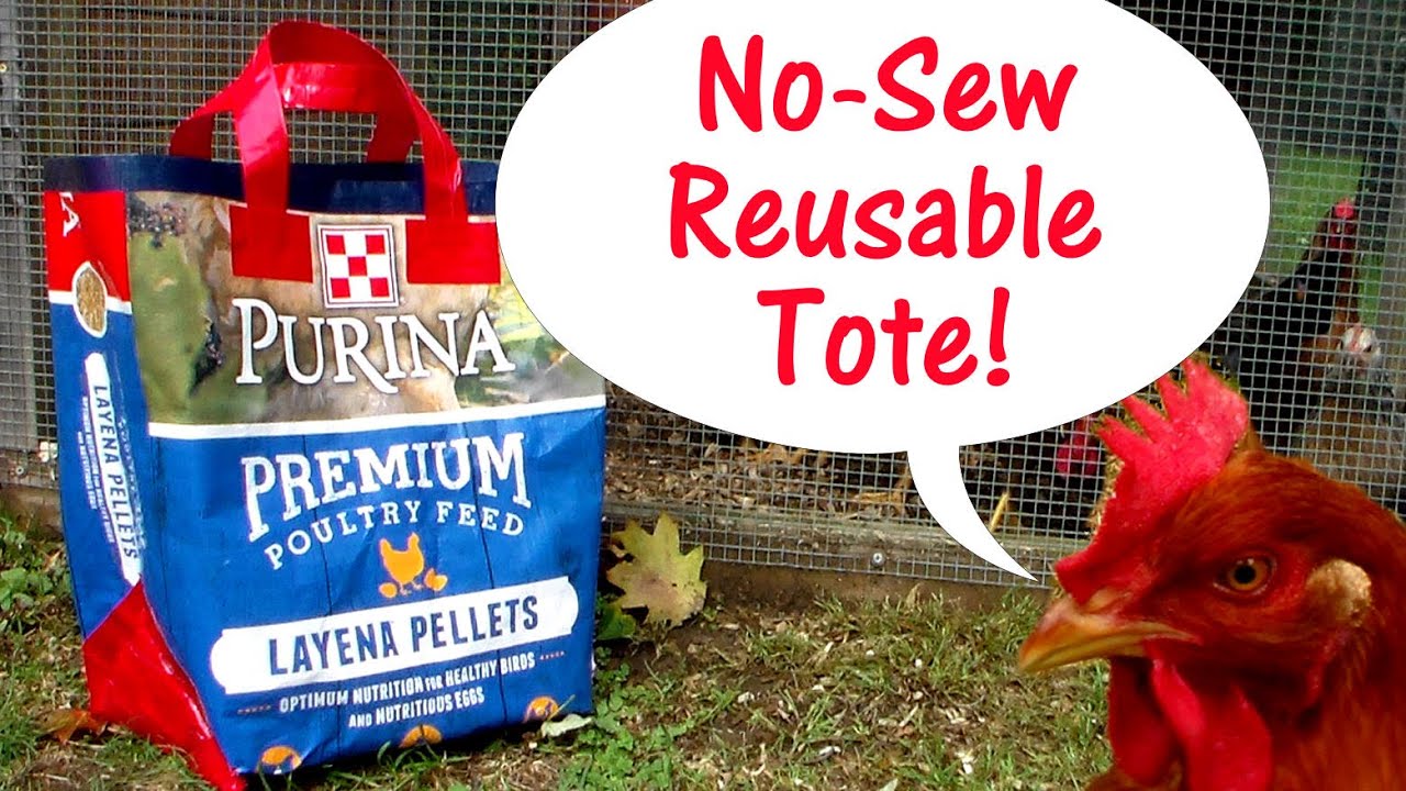 How To Make A Tote Bag From A Grain Bag (no-sew!)