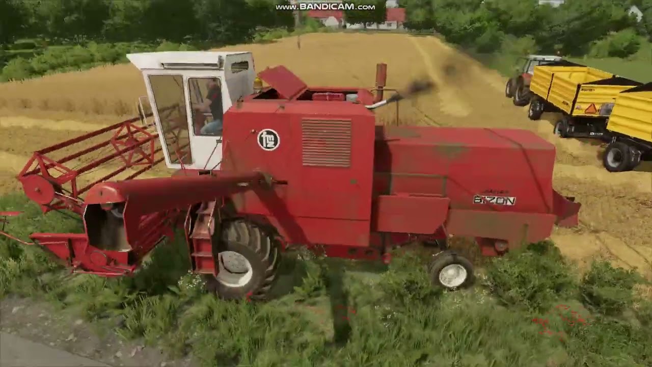 Kosimy pszenice 😀 Dziadek chce mi coś dać.... 😮 Gospadarstwo po dzadku FS22