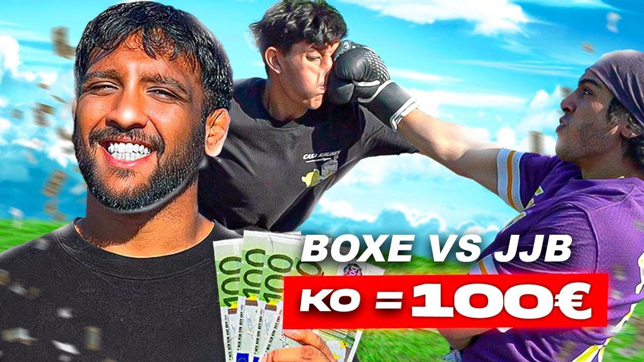 100€ SI TU ME METS K.O (BOXE VS JJB) #3 | TASAWAR ATO