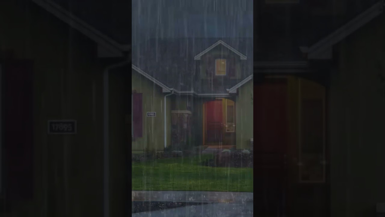 The Heavy Relaxation To Fall Sleep with Heavy Rain on Roof, Rain at Night  