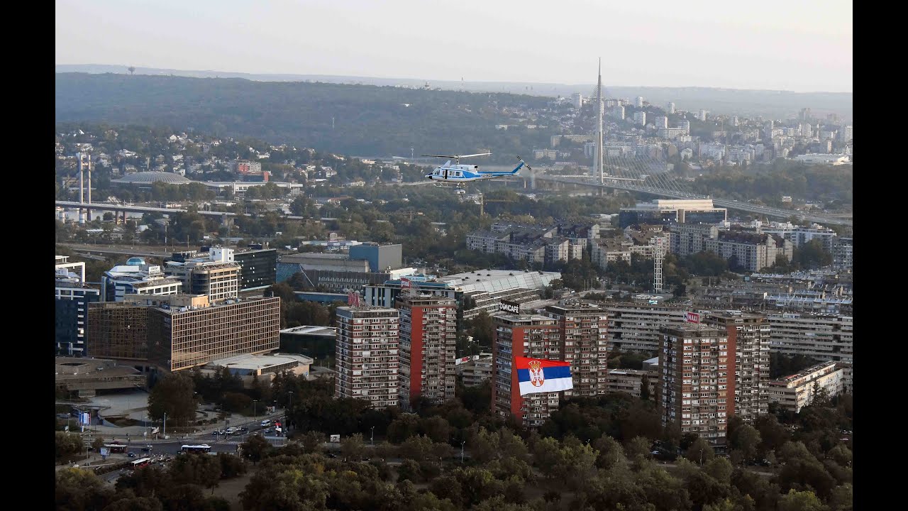 Helikopterska jedinica na obelezavanju Dana srpskog jedinstva