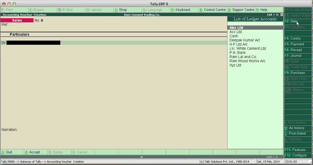 Tally Erp 9  tutorial -  Use of some important  keys in Tally