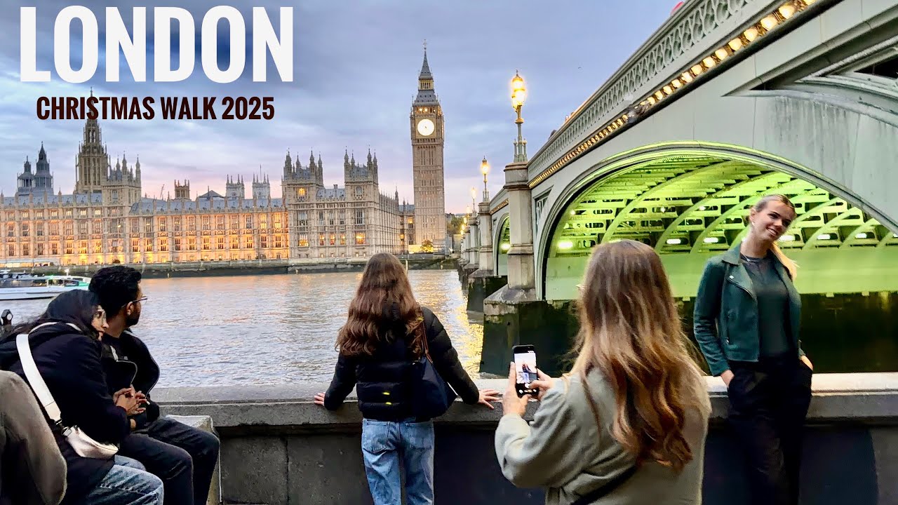 2025 London Christmas Markets Tour | South Bank Christmas Market to Leicester Square | 4K HDR Walk
